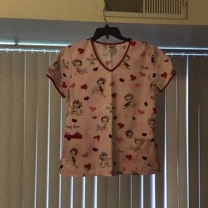 Betty Boop Scrub tops